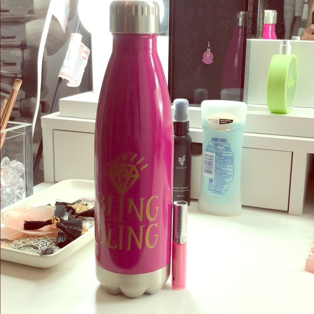 Water bottle & lip gloss bundle